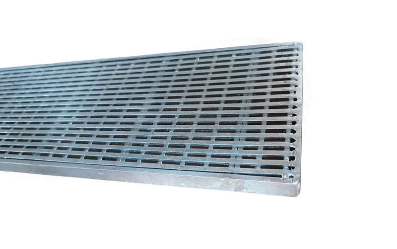 Class B Storm Water Drainage Galvanised Steel Linear Grate Only 150mm x 20mm x 1m Length