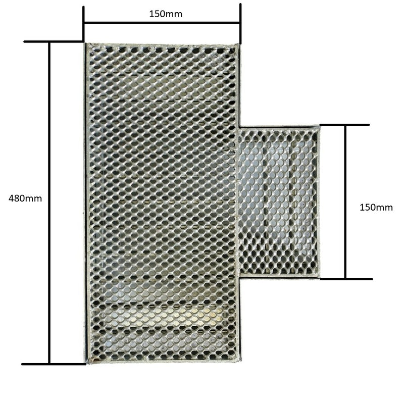 T Connectors For Grates and Channels | 2 Sizes Available