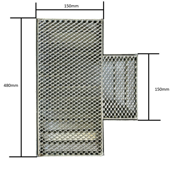 T Connectors For Grates and Channels | 2 Sizes Available