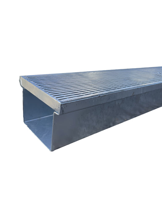 Heavy Duty Galvanised Linear Heelguard Grate and Channel
