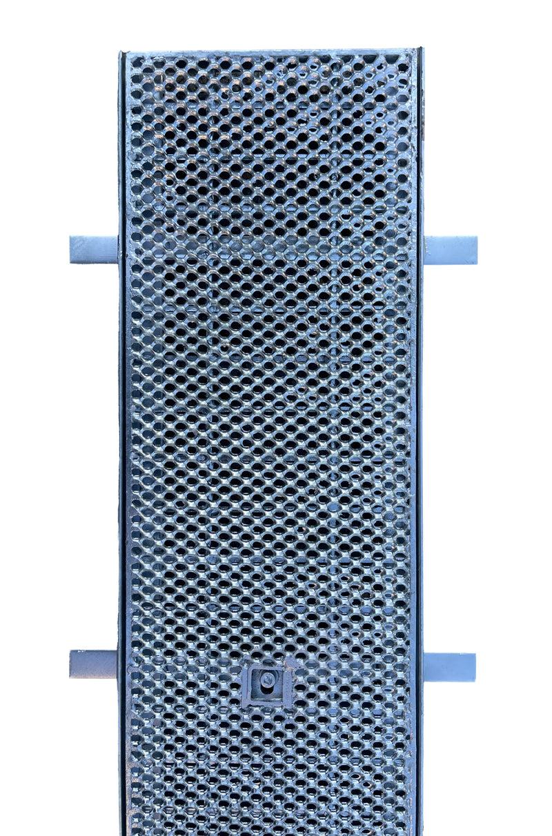 Galvanised Steel Heelguard Grate and Frame Complete Set 230mm 30mm 2m