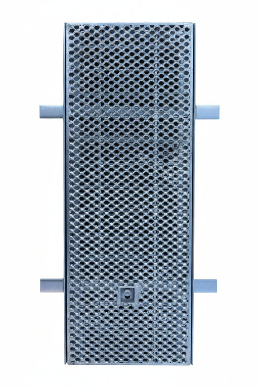 Galvanised Steel Heelguard Grate and Frame Complete Set 230mm 30mm 2m