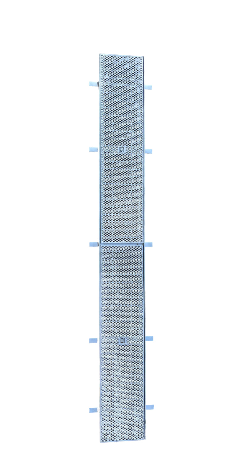 Galvanised Steel Heelguard Grate and Frame Complete Set 230mm 30mm 2m