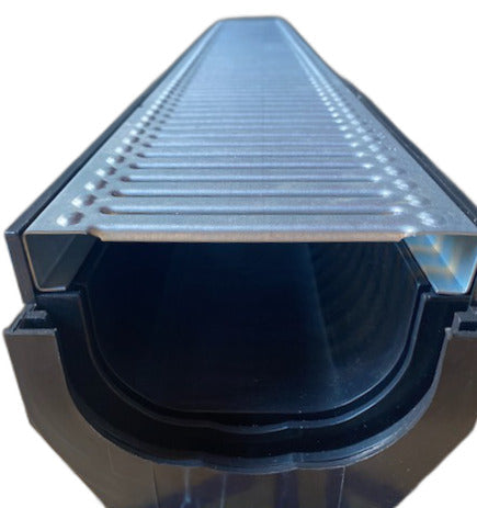 Plastic Drainage Channel Grate Set Galvanised Steel Grate