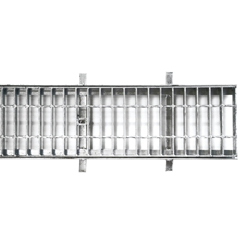 Class B Galvanised Steel Grate and Frame Complete Set 150mm 30mm 2m