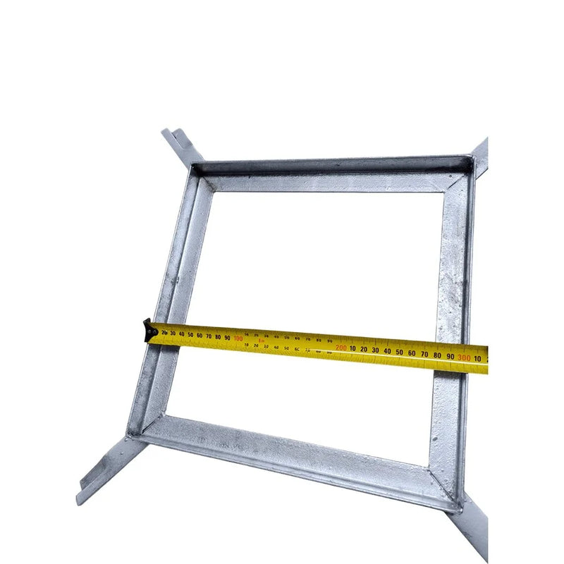 Class A Light Duty Galvanised Square Drain Grate & Frame Set 305mm X 305mm X 25mm