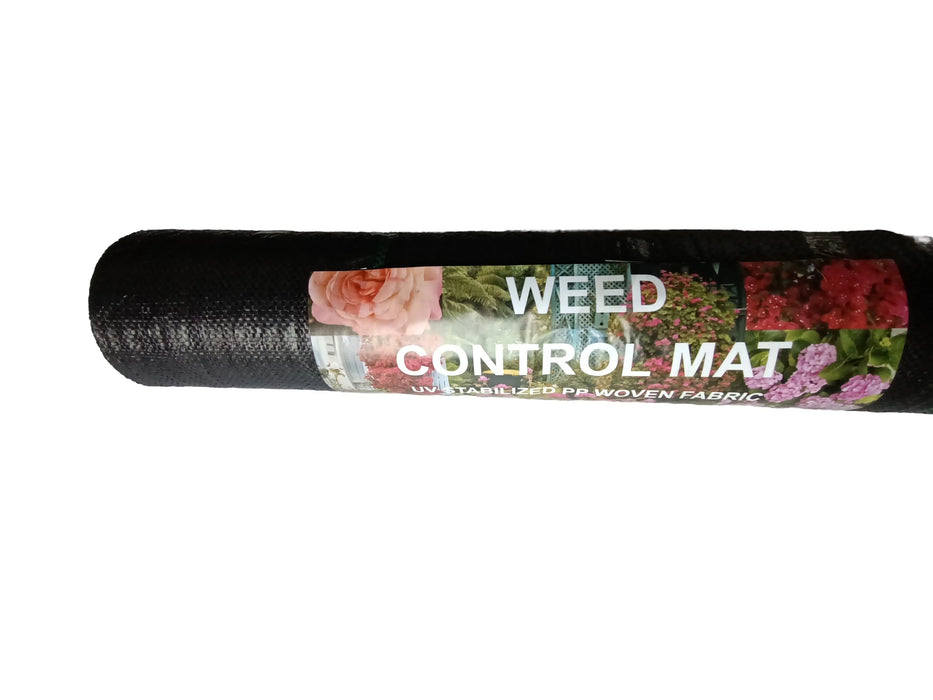 Woven Weedmat | Weed Suppressing Mat | Weed Control Mat | Black 90 GSM 50m 