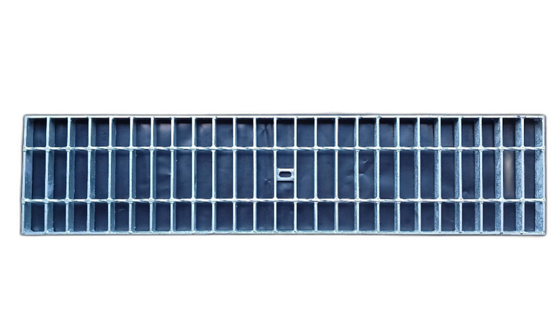 Class B Storm Water Drainage Galvanised Steel Grate Only 230mm 25mm 1m
