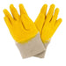 Bricklaying Gloves Heavy Duty Gloves Yellow Latex Size XL