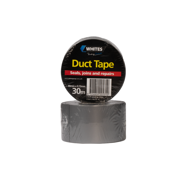 Whites PVC Duct Tape Grey 48mm x 0.13mm x 30m
