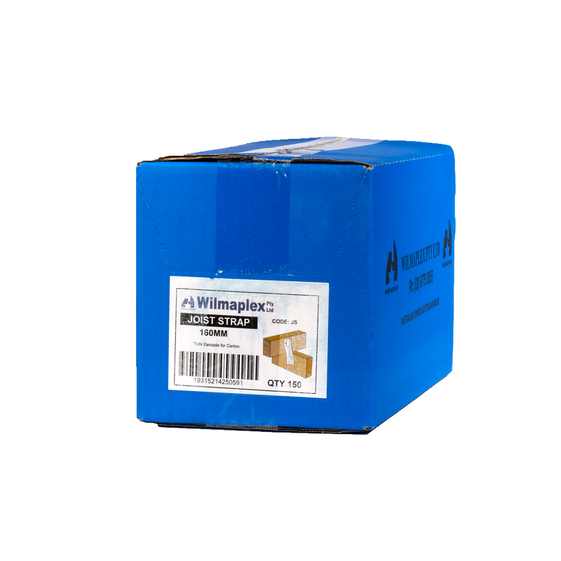 Galvanised Steel Joist Straps 160mm (150 pieces) | Wilmaplex