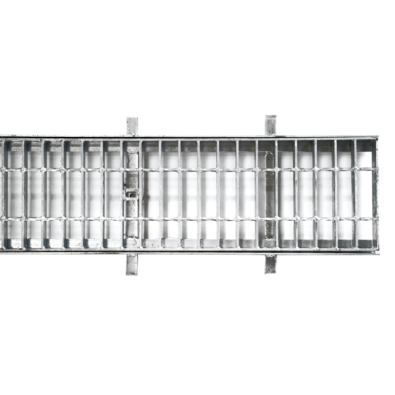 Class B Galvanised Steel Grates & Frames Complete Set 300mm 30mm 2m