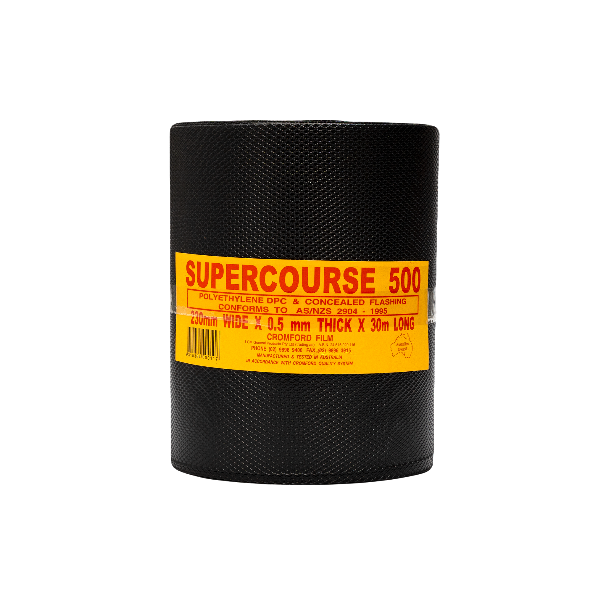 Polycourse Polythene Dampcourse Black Embossed 500um x 30m - 7 Sizes Available ...