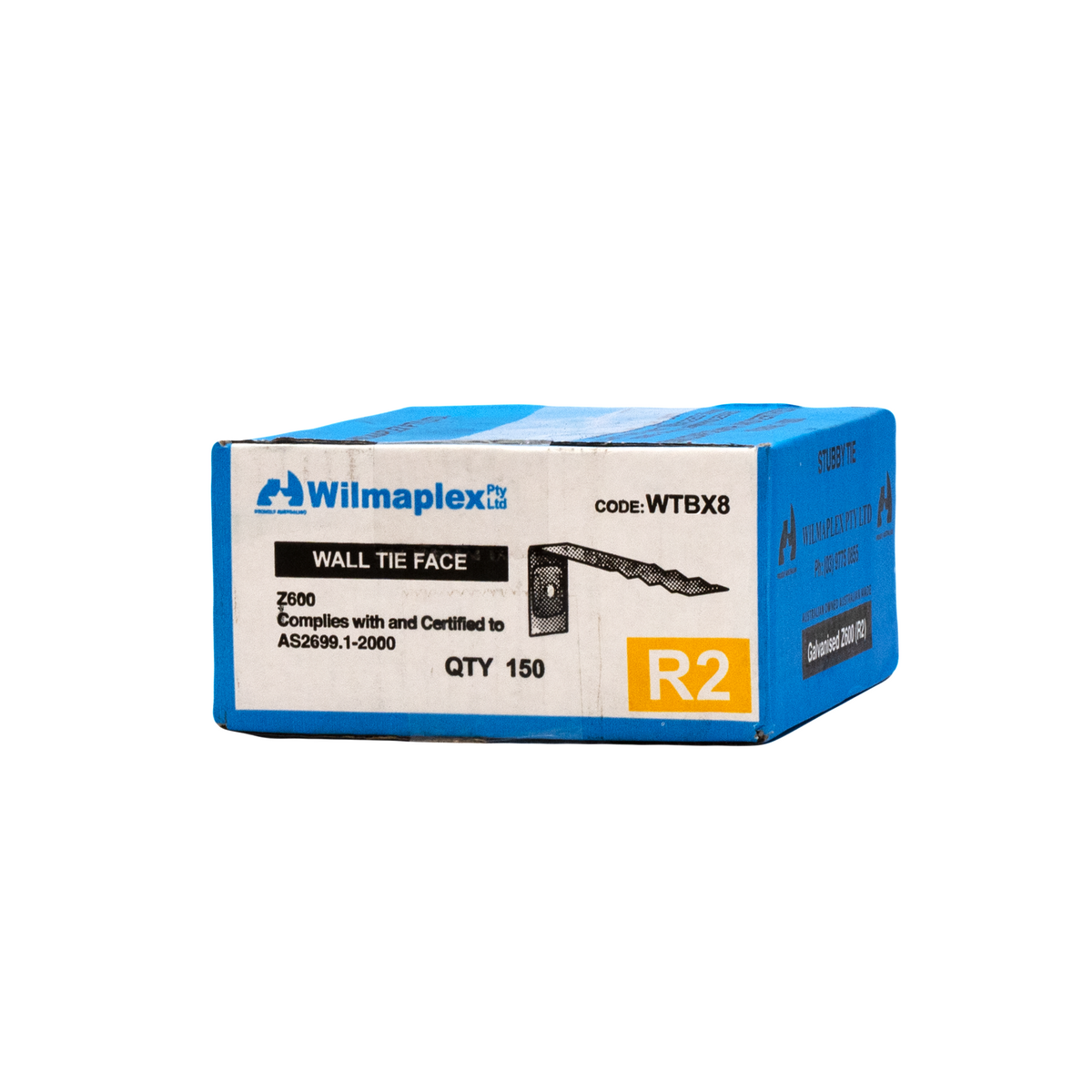 Stubby Tie Brick Tie Galvanized Steel Wilmaplex (Carton of 150 ...