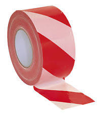 Safety Barrier Tape | Red & White 75mm x 100m