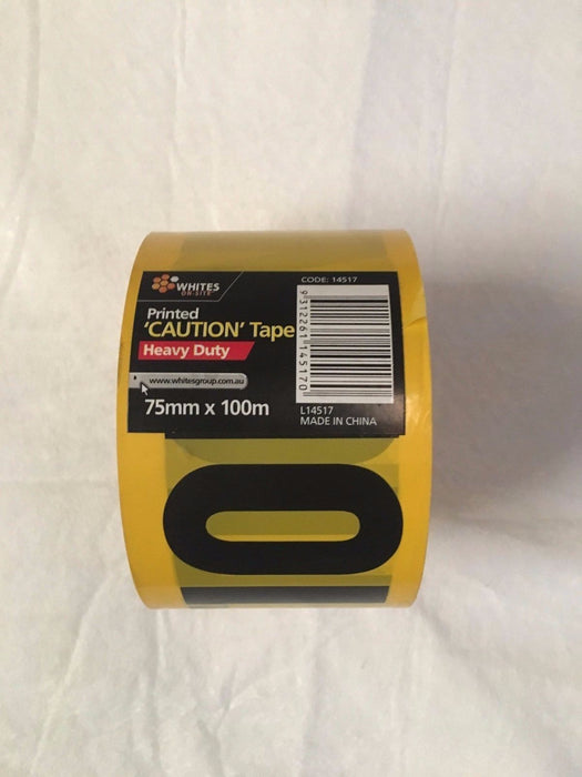 Heavy Duty Caution Tape | Black & Yellow 75mm x 100m