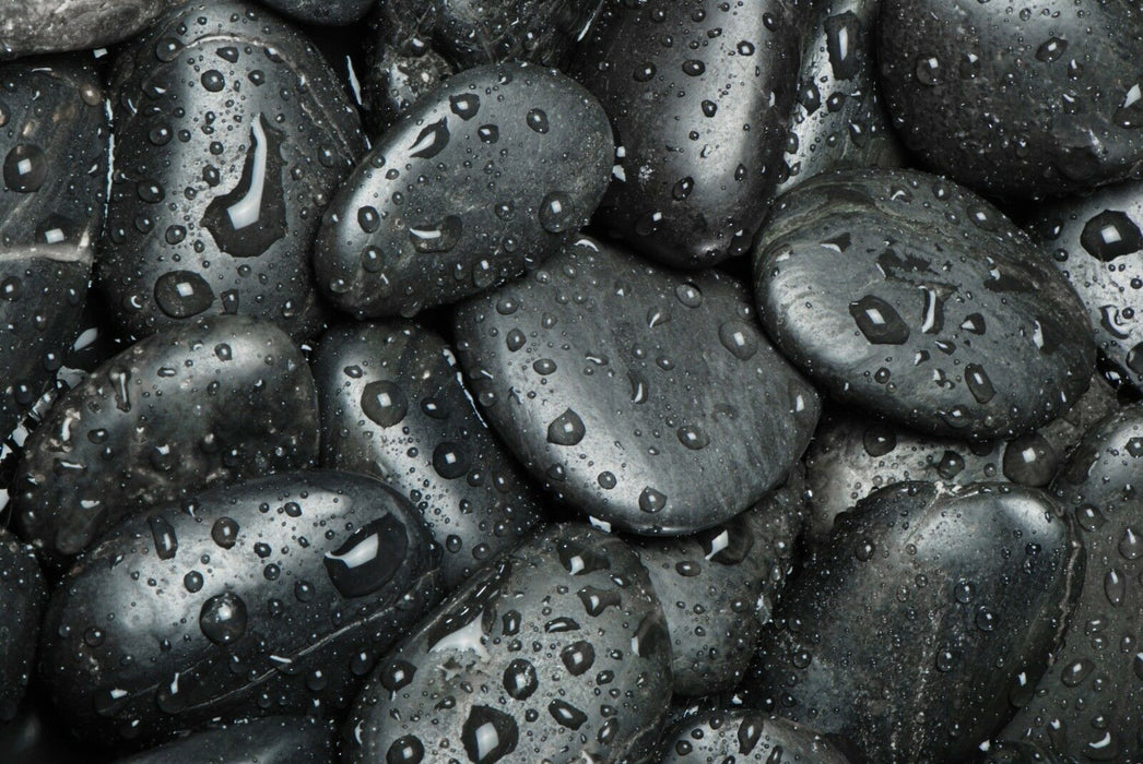 Polished Black Pebbles For Landscaping Black River Stones