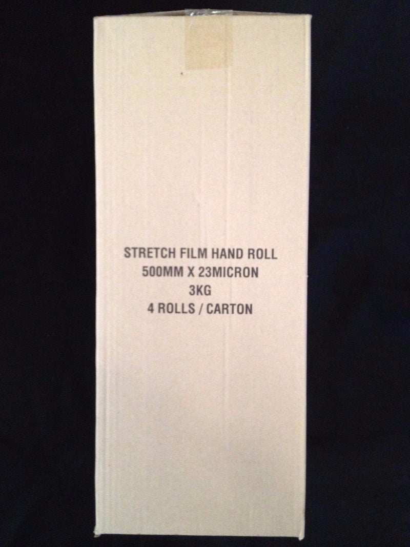 Stretch Film | Clear 500mm x 23μm | 4 Rolls In A Box