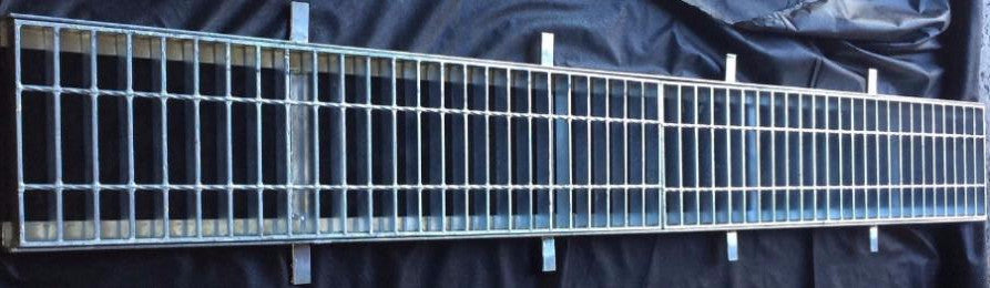 Galvanised Steel Grates and Frames Complete Set 230mm 30mm 2m