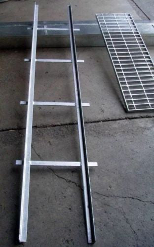 Galvanised Steel Grates and Frames Complete Set 230mm 30mm 2m